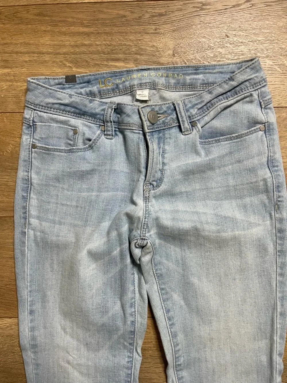 LC Lauren Conrad Light Blue Straight Leg Jeans